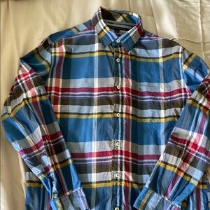 Tommy Hilfiger Men's Blue Plaid Shirt